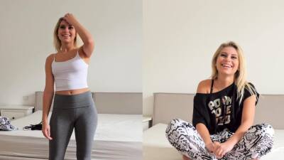 Casting Petite Czech Amateur Lilly Bella In Yoga Pants - nvdvid.com - Czech Republic