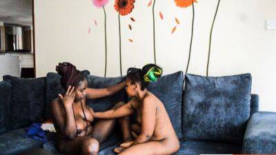Kenyan neighbours fire up couch lesbian sex - drtuber - Kenya