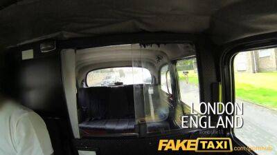 FakeTaxi. blonde bombshell with great boobs gets beautiful creampie in taxi - sunporno.com - Britain - Scotland